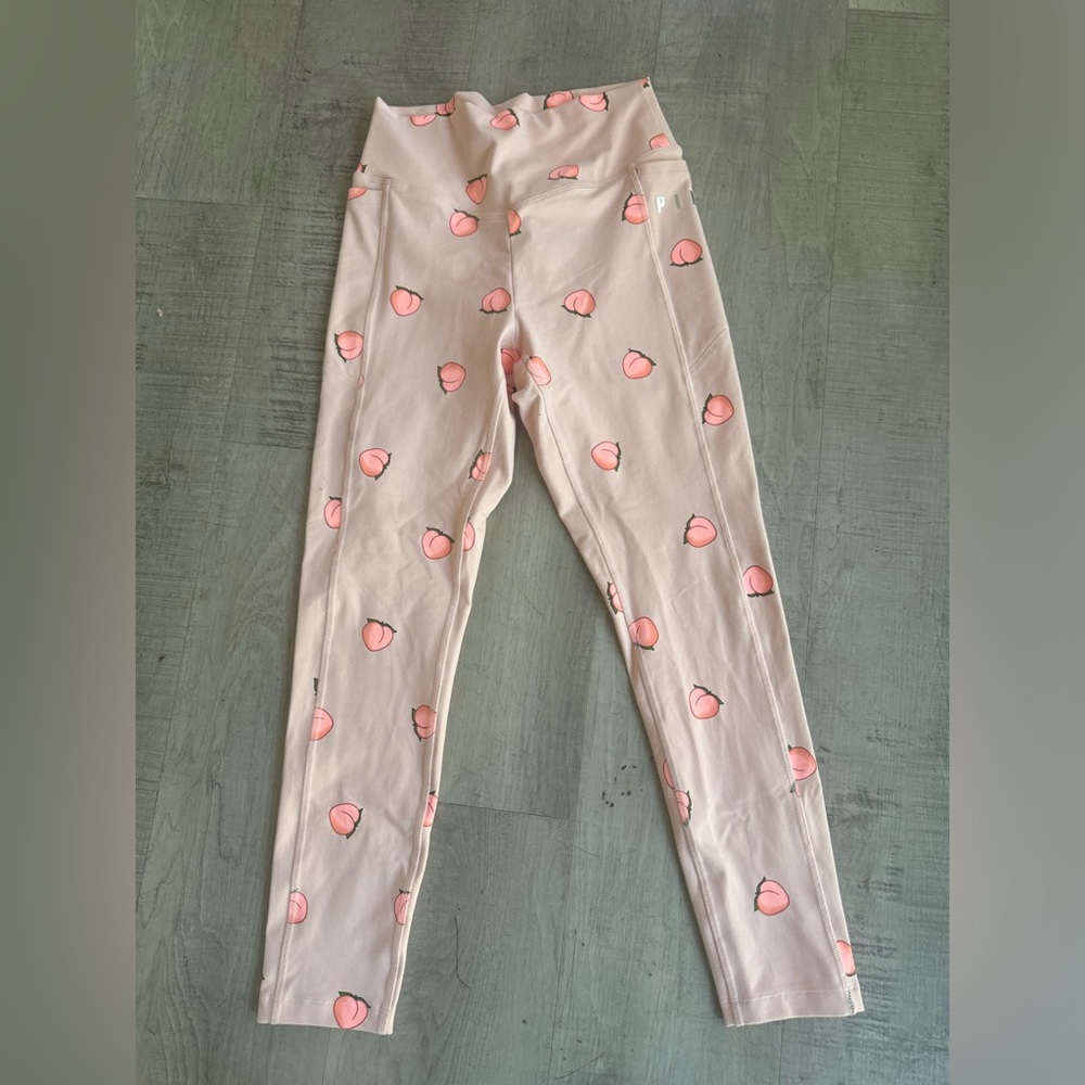 Brand, pink peaches, leggings